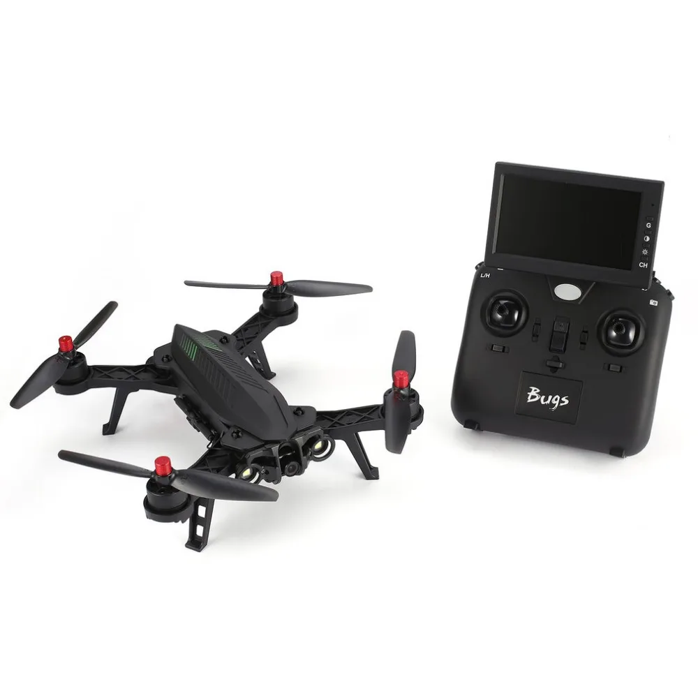 MJX Bugs 6 B6FD 2,4 GHz 4CH 6 Axis Gyro RTF Дрон с HD 720P 5,8G FPV камерой и 4," ЖК RX монитор бесщеточный RC Квадрокоптер