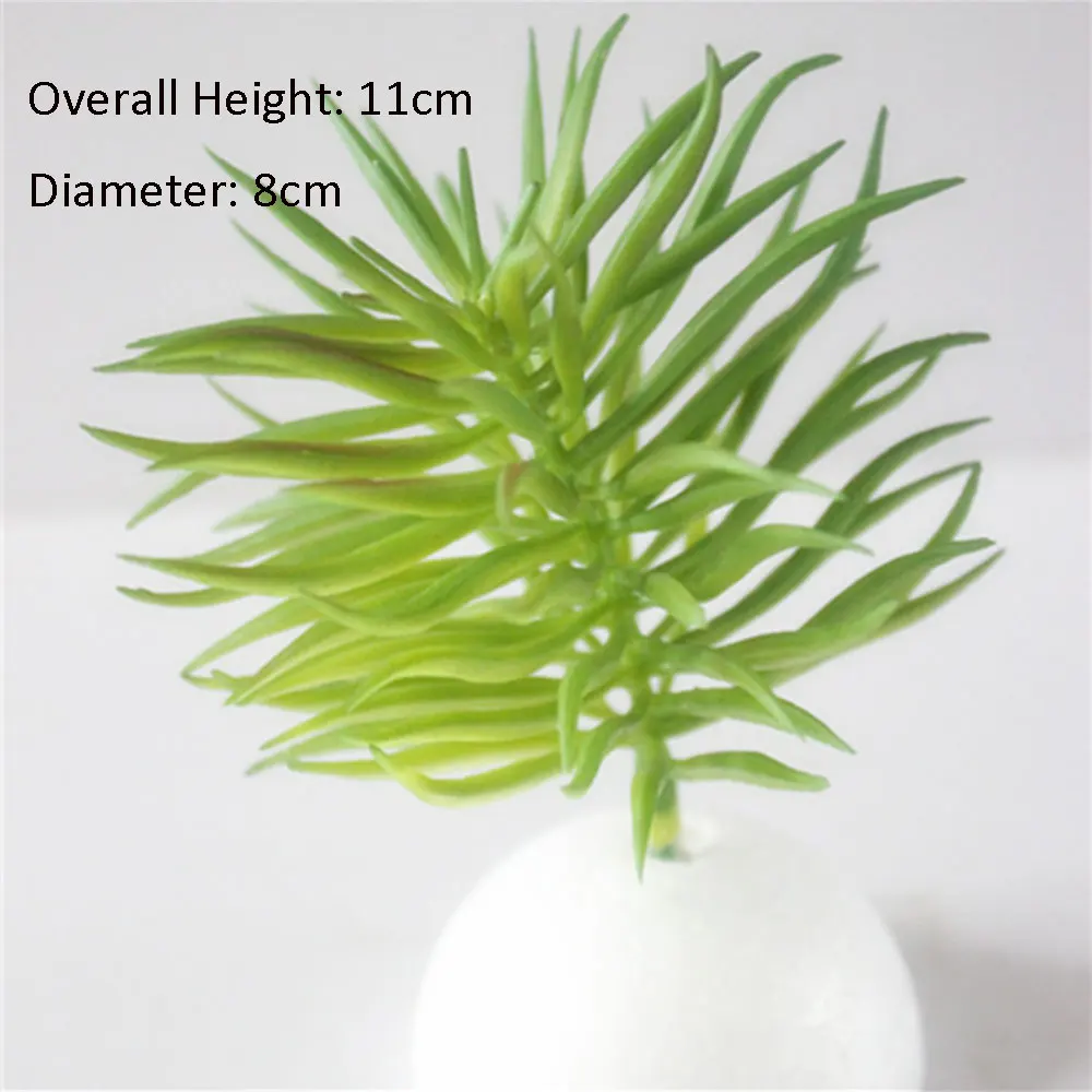 39Styles Green Artificial Succulents Plants for Home Garden Decoration Wedding Plants Wall Flower Arrangement Bonsai Fake Plants - Цвет: Green XiaoJianCao
