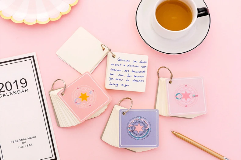 Kawaii Star Magic Iron Ring Notes милый креативный блокнот для заметок мини-блокнот школьные офисные принадлежности канцелярские товары рекламные вещи лист