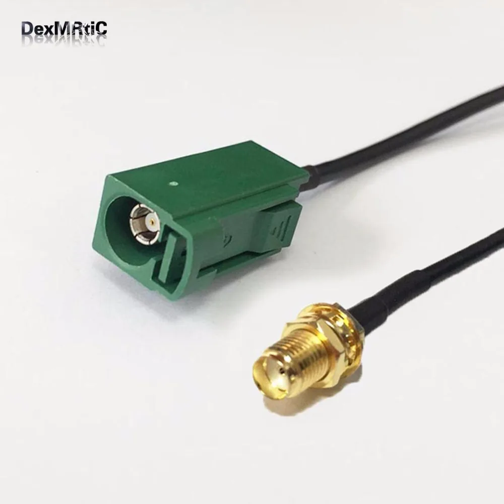 Автомобильный тв Удлинитель SMA женский гайка для Fakra E RF адаптер RG174 20 см 8 дюймов/30