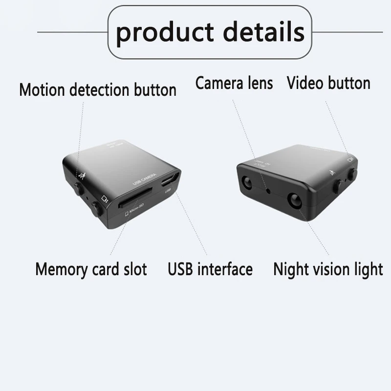 

The Newest HD1080P Mini Wifi Camera Infrared Night Vision Surveillance IP/AP video Recorder Motion Detection support hidden card
