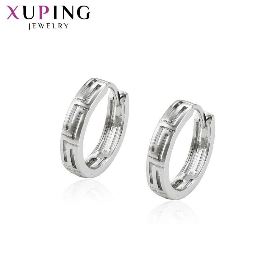 Xuping модные серьги для женщин круглой формы ювелирные обручи День Святого