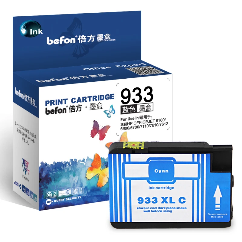 Befon 932XL 933XL Замена чернильных картриджей для hp 932 hp 933 hp 932 933 картридж для hp Officejet 6100 6600 6700 7110 7612 7612