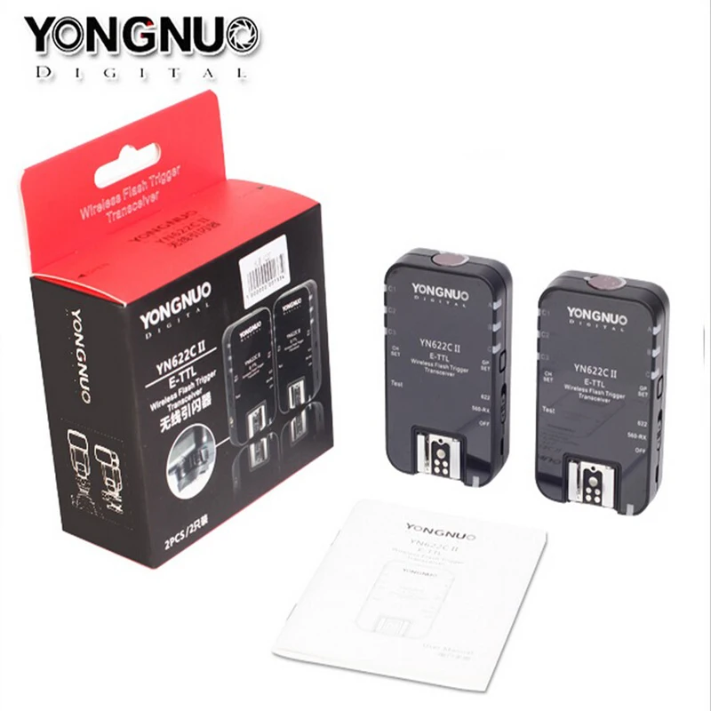 Беспроводной триггер Yongnuo YN622C II yn 622C для Canon 6D 7D 700D 650D совместимый с 560 TX E TTL TX|flash