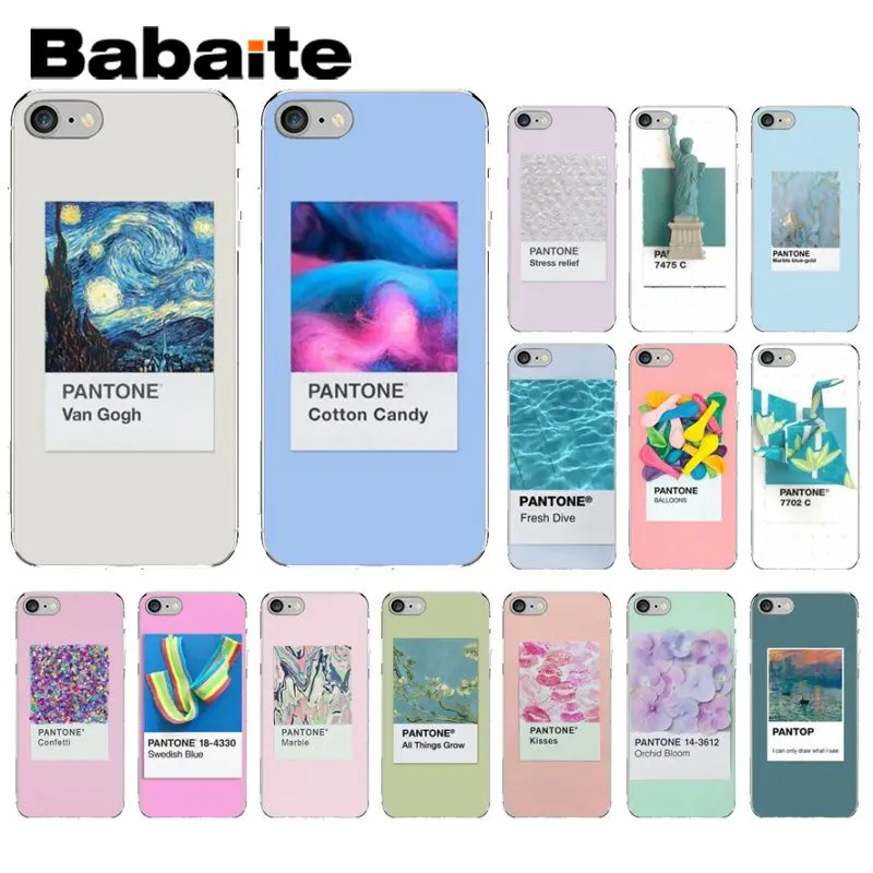 Babaite Pantone яркие цвета художественные картины умный мягкий чехол для телефона iPhone 8