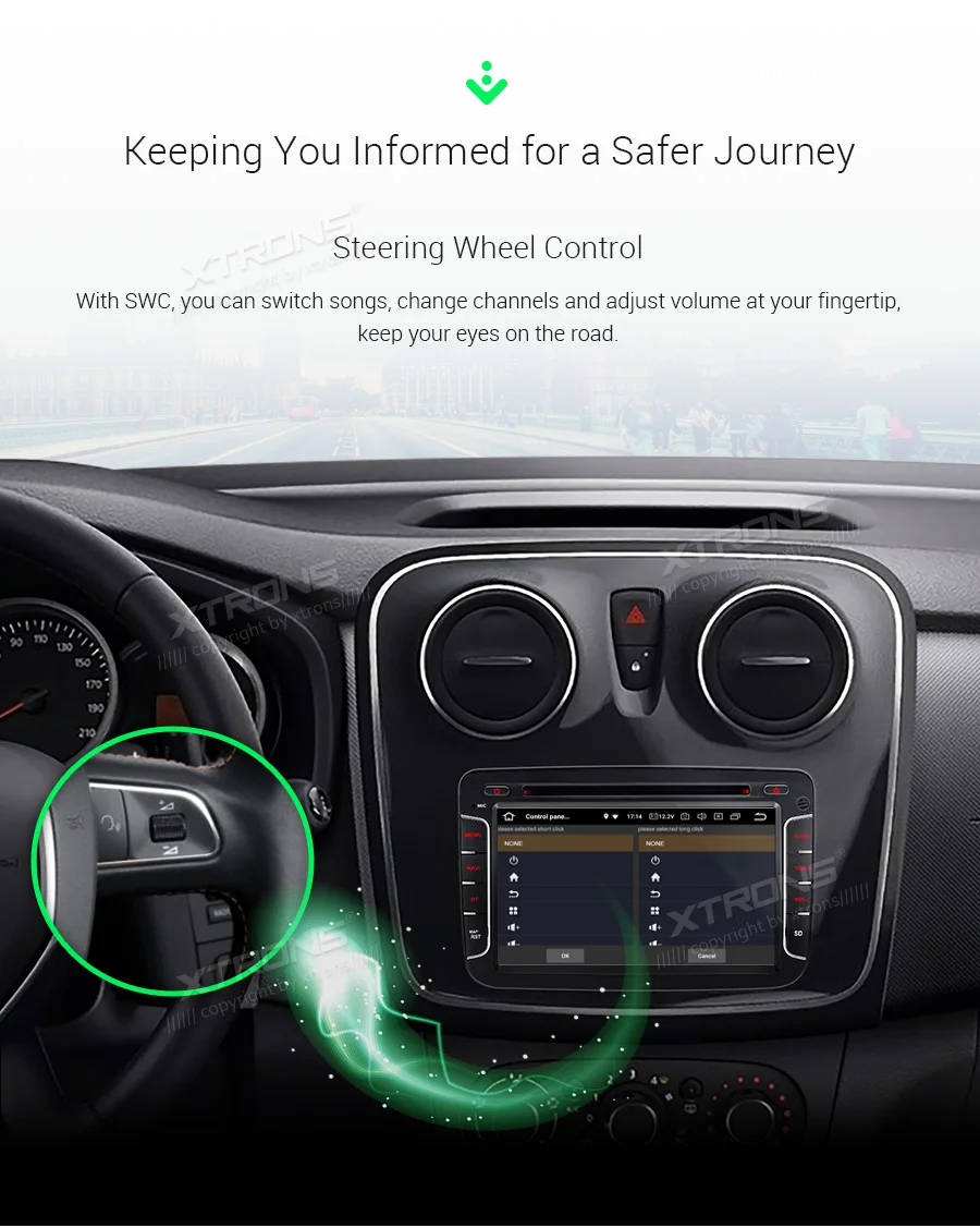 XTRONS 1 Din 7 ''Android 9 0 автомобильный DVD плеер для Renault Captur символ Dacia Logan Dokker Duster Sandero