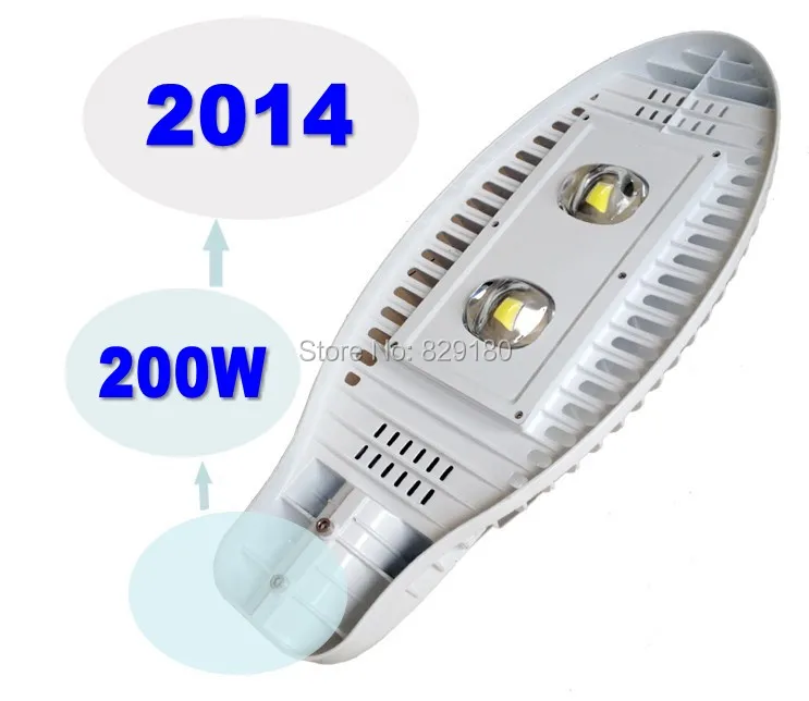 Уличные светодиодные фонари нового дизайна 2014 года 200 Вт встроенная садовая