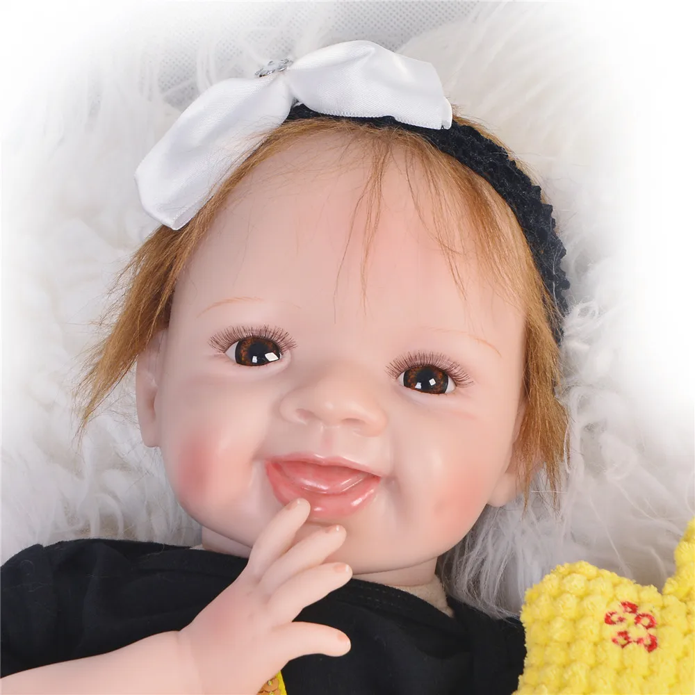 22 &quotНовая Реалистичная кукла-Новорожденный ребенок для девочек кукла карие