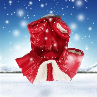 redgirl Комбинезон для животных для собак, куртка, комбинезон, зимние комбинезоны для маленьких собак, Йоркширский Пудель, мопс, пижама для собак, костюм, одежда - Цвет: redgirl