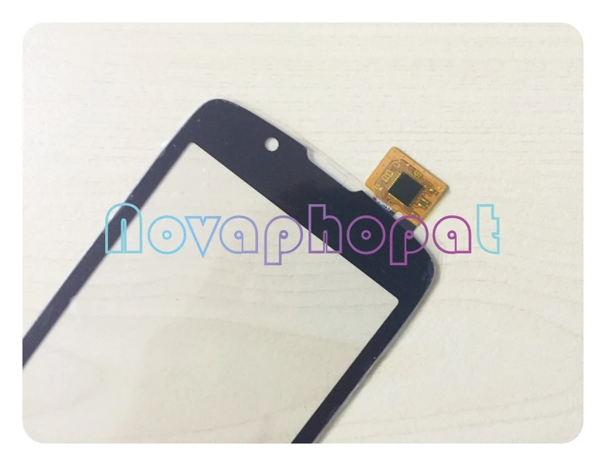 Sensor negro Novaphopat para Fly IQ4490 Digitalizador de pantalla t&aacute;ctil reemplazo de pantalla + seguimiento-2