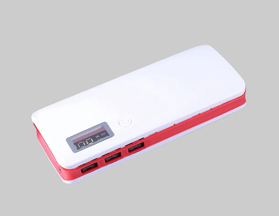 Без батареи) 10000 мАч 18650 Внешний аккумулятор чехол с двойным USB DIY Box Мобильный Внешний аккумулятор портативное зарядное устройство для телефона Xiaomi Pover power Bank