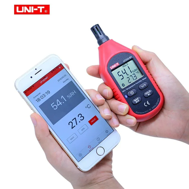 UNI-T UT333BT гигрометр термометр Bluetooth цифровой ЖК Мини Измеритель температуры и
