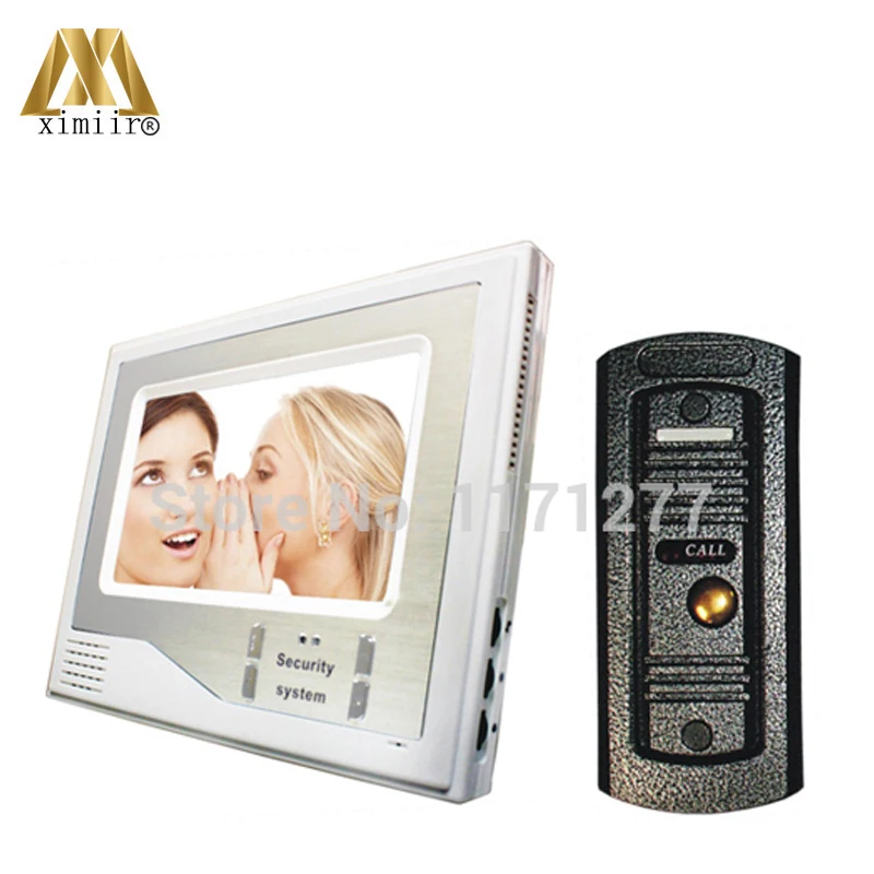 

7 Inch Color TFT LCD Wired Video Door Phone Home Doorbell Intercom Camera System With 1 Camera + 1 Monitor Support Night Vision