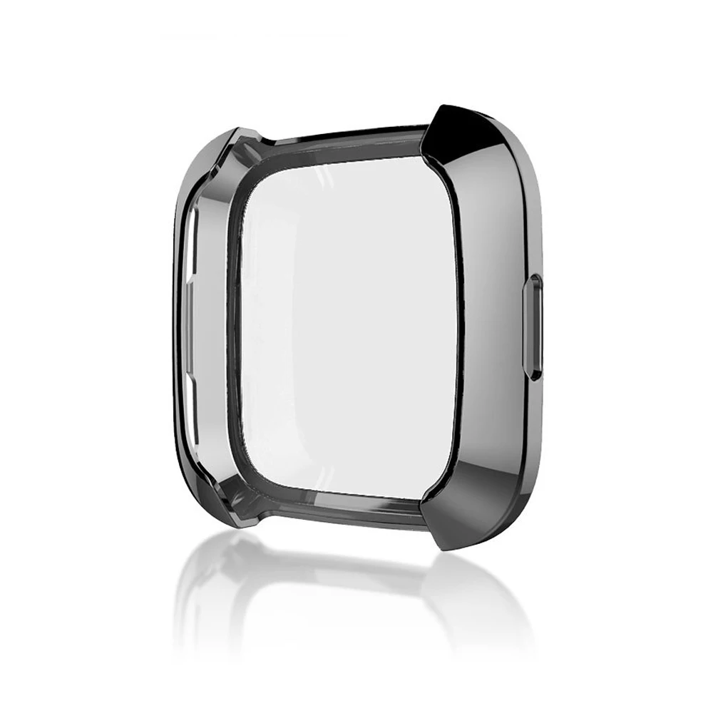 360 градусов Защитная крышка для Fitbit Versa Band чехол покрытие Coque Fit Bit Versa аксессуары для часов защитный чехол для экрана
