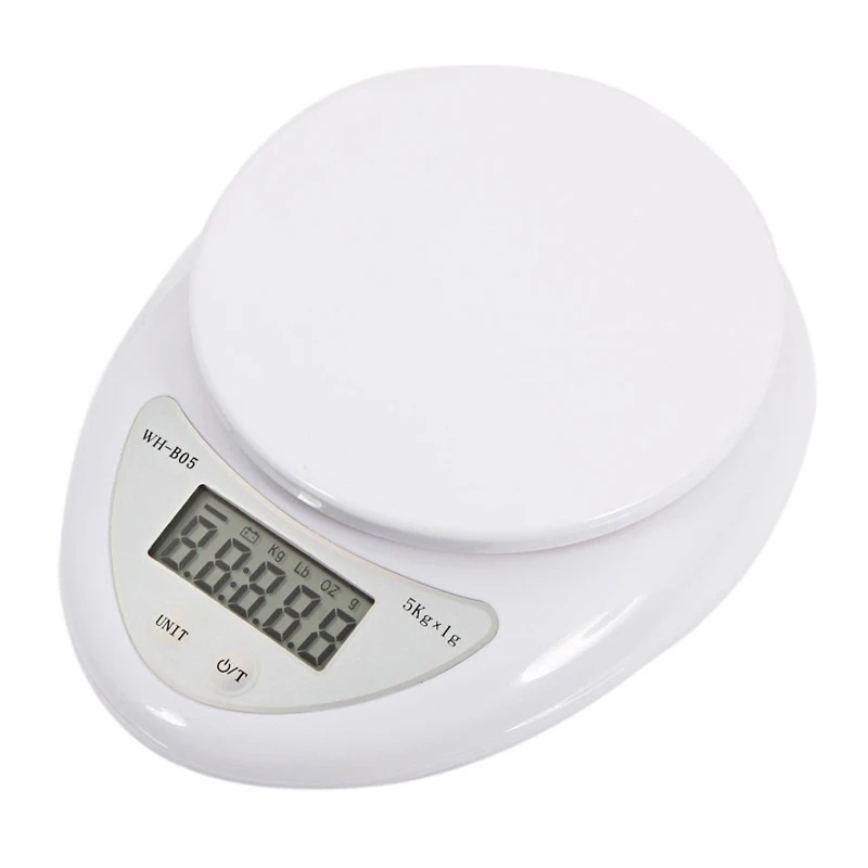 Портативные электронные цифровые кухонные весы 5 кг x 1 г 11lb диетические пищевые