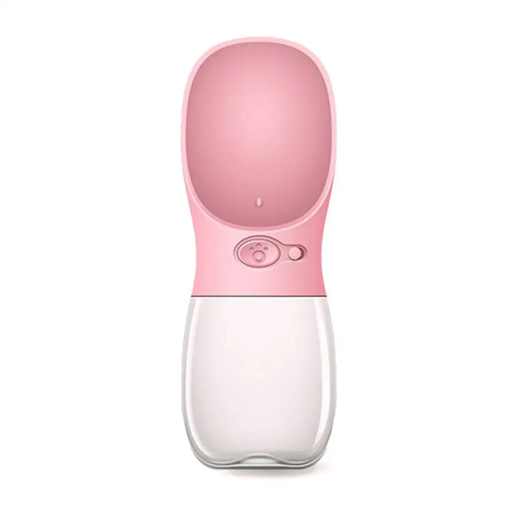 pink FML домашнее животное, миска, бутылка для воды для маленьких больших собак, для путешествий, для щенков, поилка, для улицы, для домашних животных, диспенсер для воды, кормушки, аксессуары для домашних животных - Цвет: pink