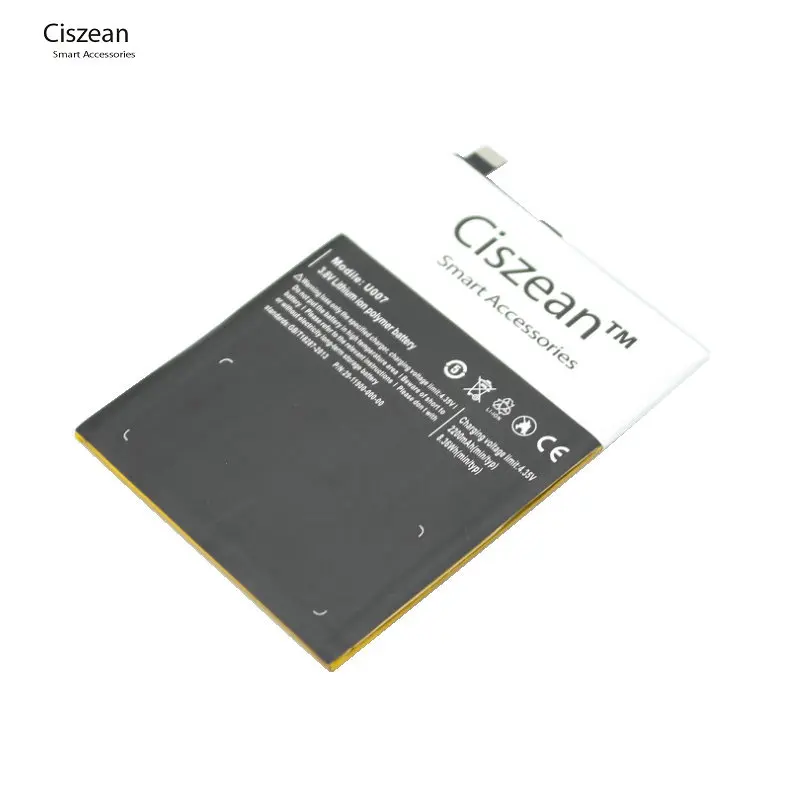 Ciszean высокое качество Ulefone U007 батарея 2200 мАч Замена для смартфона U007|Аккумуляторы