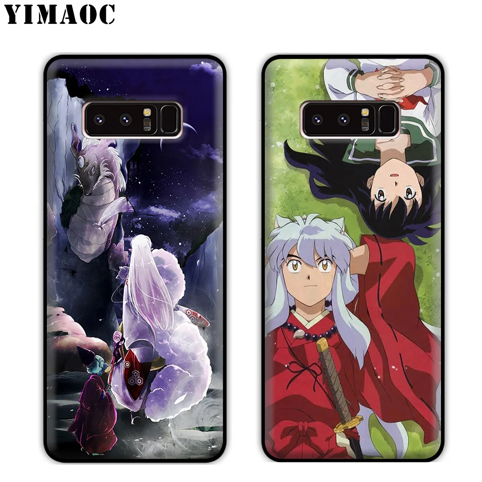 YIMAOC Inuyasha Anime Japan Soft Silicone Case for Samsung Galaxy Note 10 Plus 9 8 A9 A8 A6 2018 A5 A3 2017 2016 |