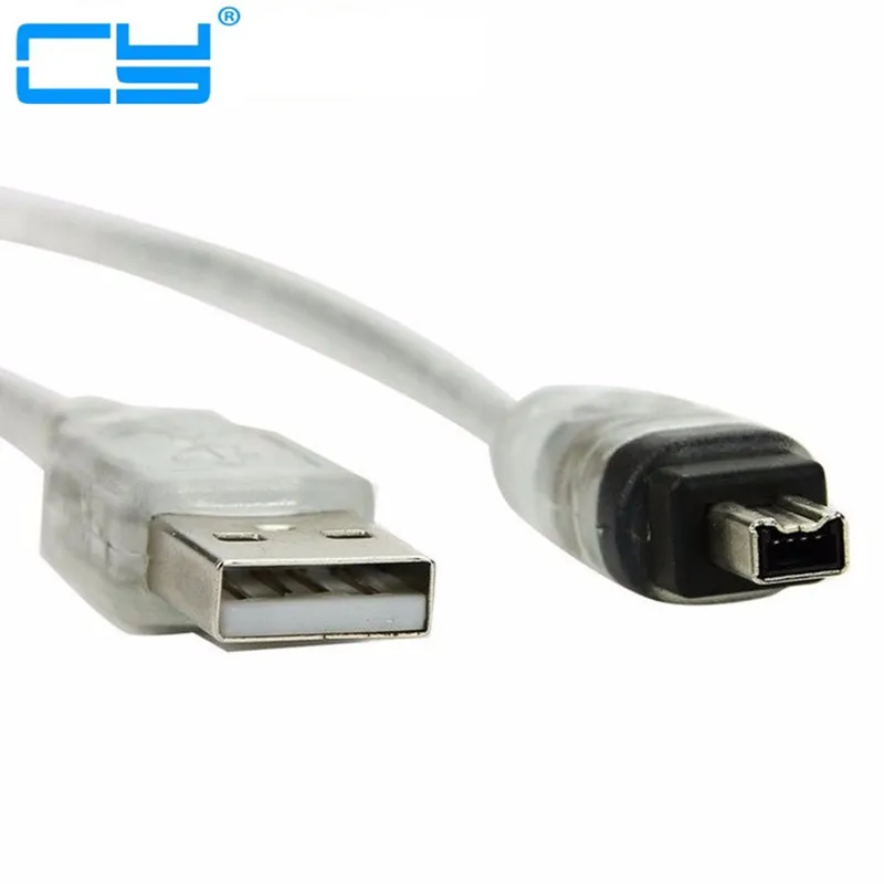 USB штекер к Firewire IEEE 1394 4-контактный iLink адаптер Шнур firewire кабель для SONY DCR-TRV75E DV |