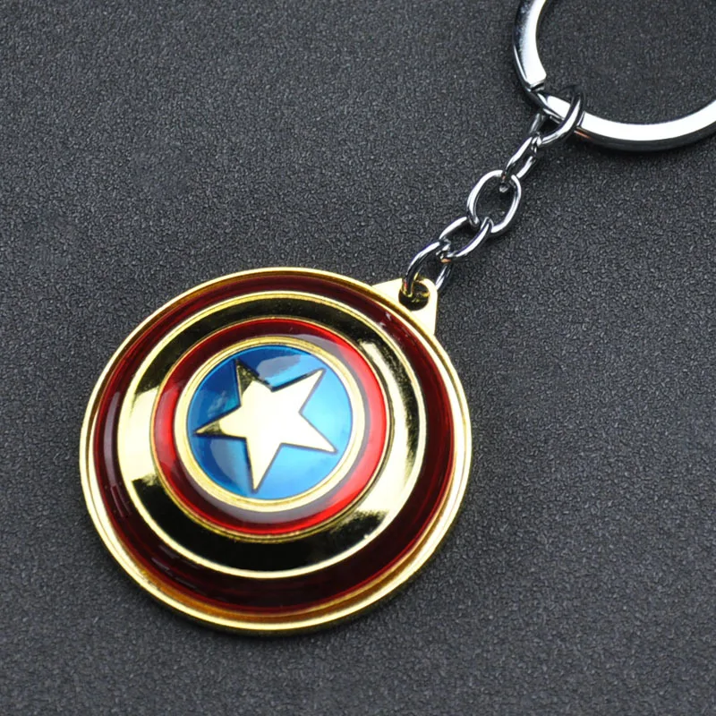 2019 Новый Мстители Капитан Америка брелок Superhero Звездные кулон щит аксессуары
