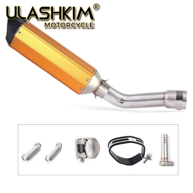 same photo Motorcycle Full System Exhaust Escape Muffler Middle Connect Link Pipe Slip On For YAMAHA FZ1 FZ1N FZ1000 2005 to DB-KILLER - Цвет: same photo