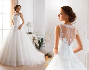 Bridesmaid Dresses 2018 lace White Ivory A-Line Wedding Dresses for bride Dress gown Vintage plus size Customer made size 2-26W Bridesmaid Dresses 2018 lace White Ivory A-Line Wedding Dresses for bride Dress gown Vintage plus size Customer made size 2-26W