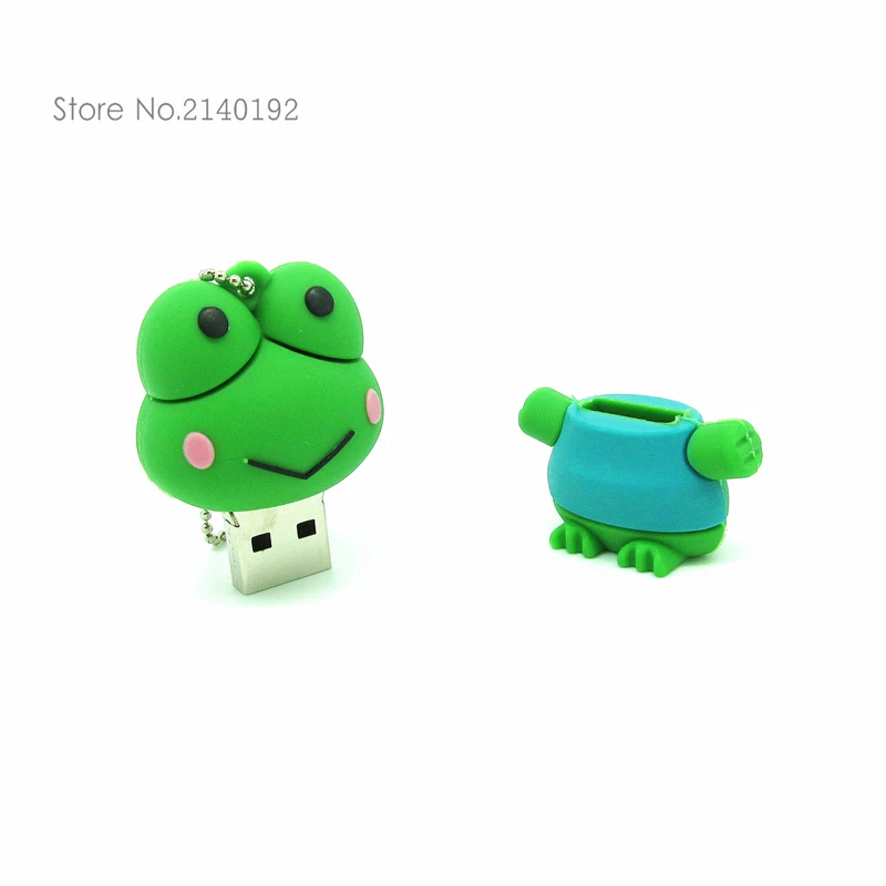 Силиконовый USB флеш накопитель в виде лягушки 4 ГБ 8 16 32 2 0|storage device|u disk32gb usb |