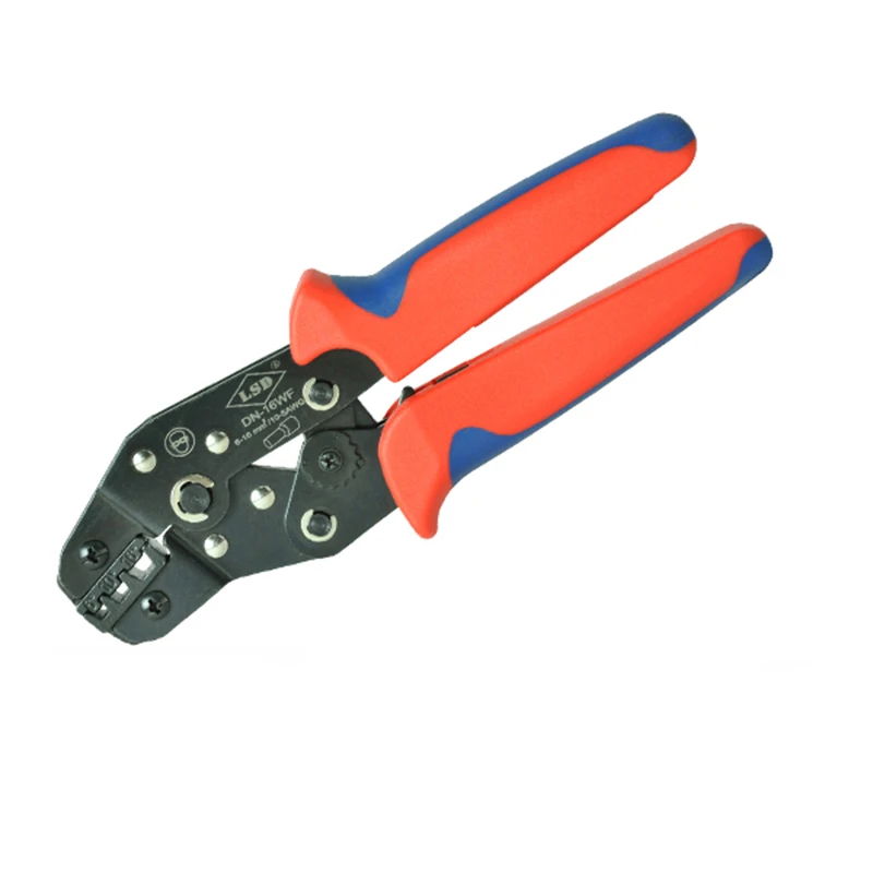 

mini wire crimp tool DN-16WF 6-16mm2 cable sleeves and wire end ferrule crimping plier ratchet style carbon steel crimping plier