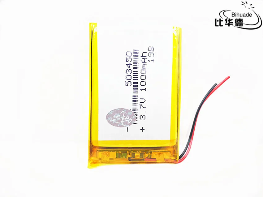 Литий полимерная аккумуляторная батарея 3 7 в 1000 мАч 503450 литий ионная Lipo cells для