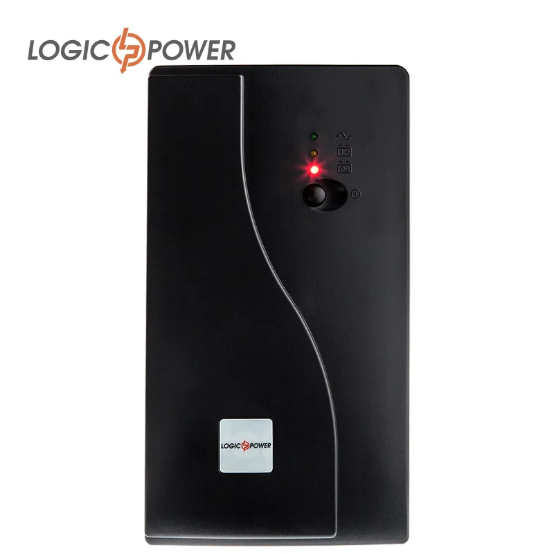 LOGIC POWER ИБП UPS 1200VA 2 евророзетки 5 ступ. AVR 2x7. 5Ah12V металлический корпус черный цвет
