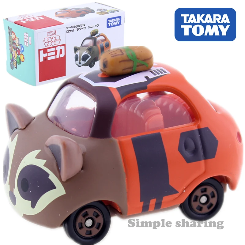 Takara Tomy Tomica Disney Marvel аниме фигурка ракета енот ЦУМ машинная игрушка Литье под