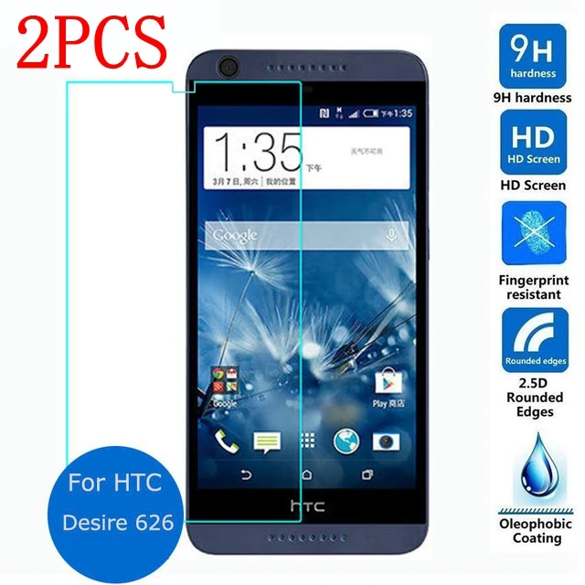 Закаленное стекло для HTC Desire 626 2 шт. Защита экрана двух Sim-карт защитная пленка 626G