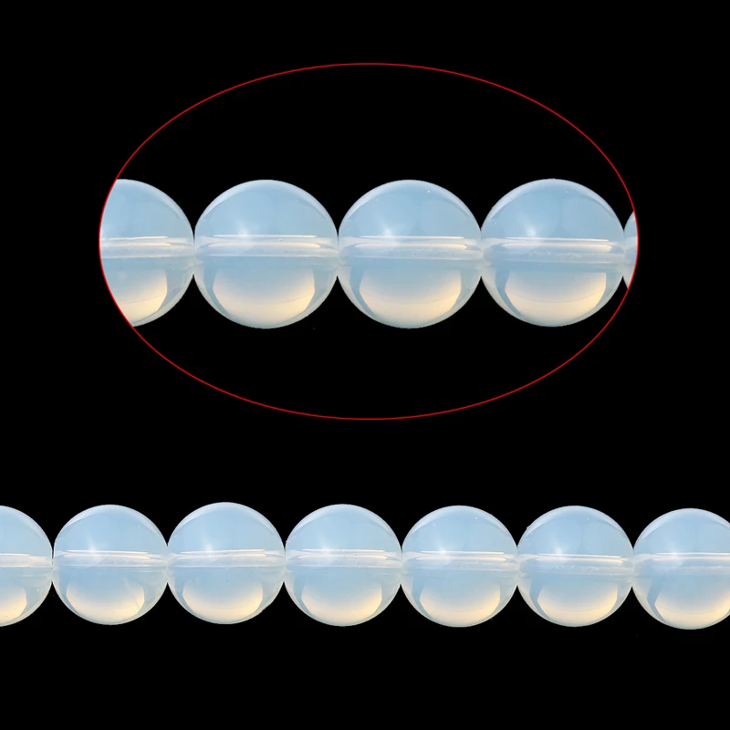 1Strand Round Imitation Garnet/Opal/Moonstone Beads For Jewelry Making DIY Necklace Bracelet Findings 4mm/6mm/8mm/10mm | Украшения и
