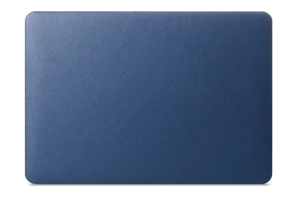 Синий Высокое качество бизнес из искусственной кожи чехол для ноутбука MAC APPLE MacBook Air Pro retina 11 12 13 15 дюймов+ крышка клавиатуры - Цвет: Синий