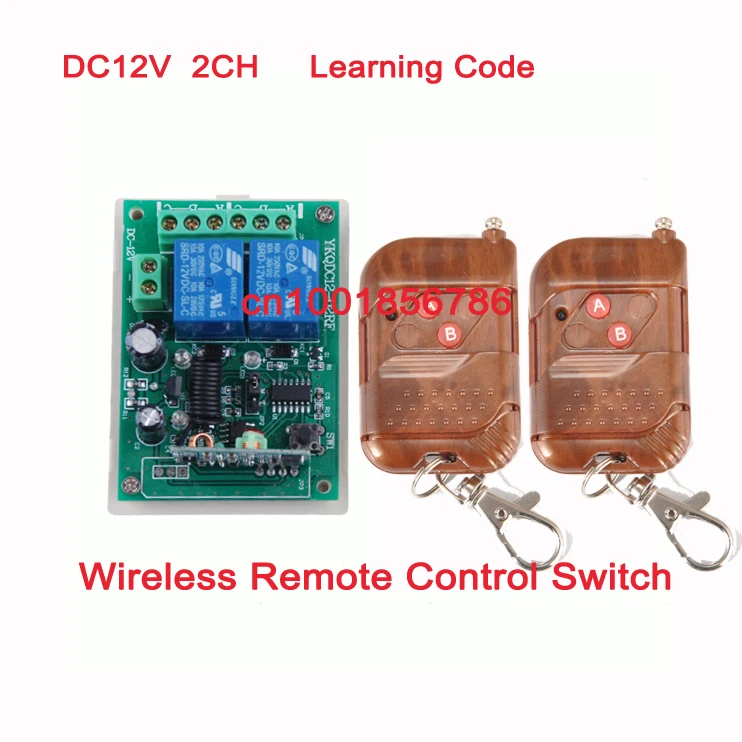 315/433MHZ 12V 2CH передатчик приемник RF беспроводной пульт дистанционного управления