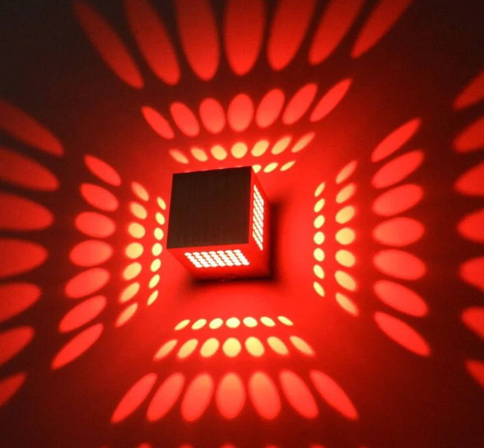 3 Вт RGB красочные формы AC85 265V креативный современный светодиодный настенный