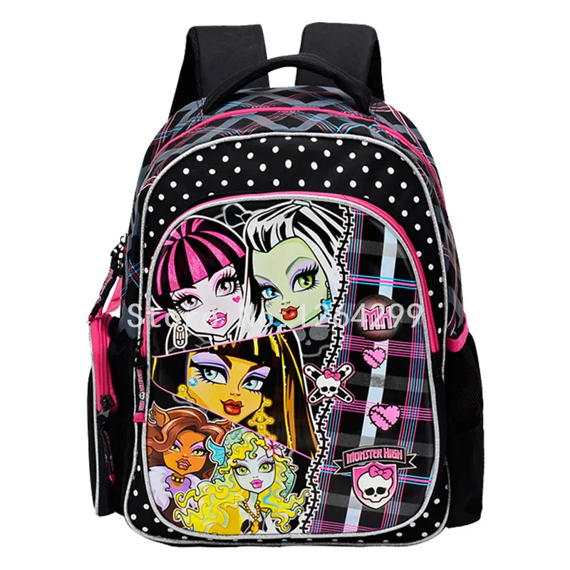 Новые модные черные школьные ранцы Monster High для девочек детский студенческий
