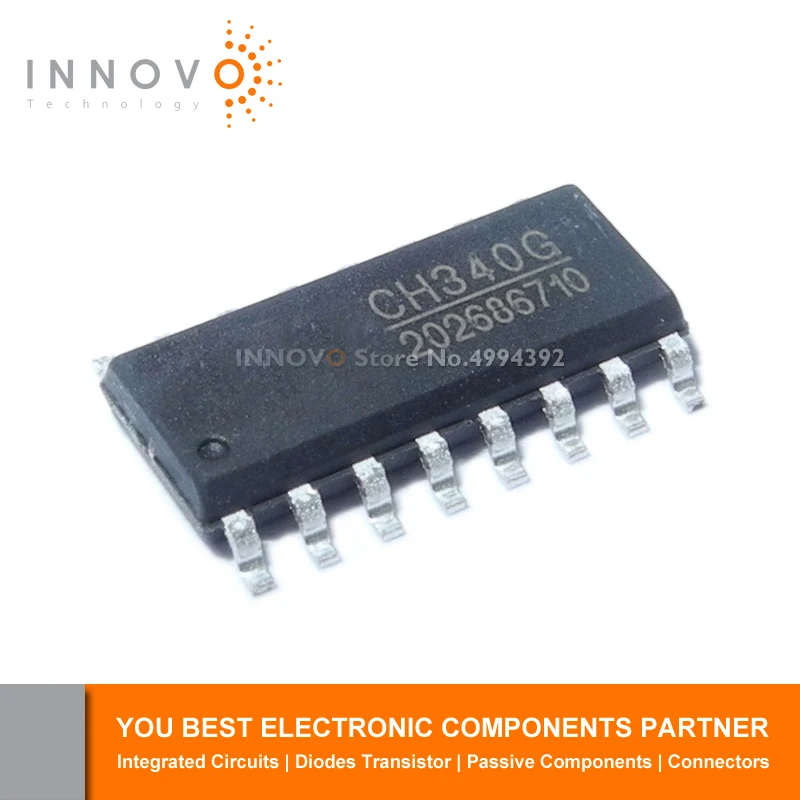 INNOVO 50 шт./лот 100 CH340G CH340 SOP16 новый оригинальный|Реле| |