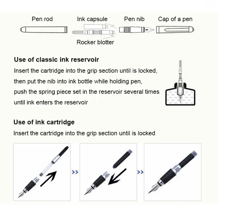 Роскошный бренд Jinhao Shine Platinum steel канцелярские принадлежности для офиса и школы прекрасный перьевая ручка с капюшоном Новинка