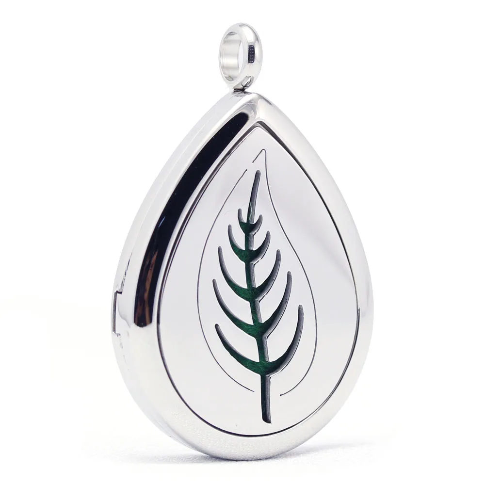 

Stailess Steel Oval Shape Aromatherapy Aroma Essential Oil Diffuser Necklace