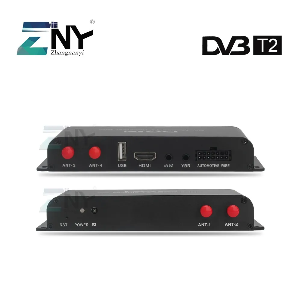 Автомобильный DVB-T2 цифровой ТВ-приставка 4 Seg поддержка 180-200 км/ч скорость вождения цифровой автомобильный тв-тюнер HDMI HD 1080P ТВ-приёмник