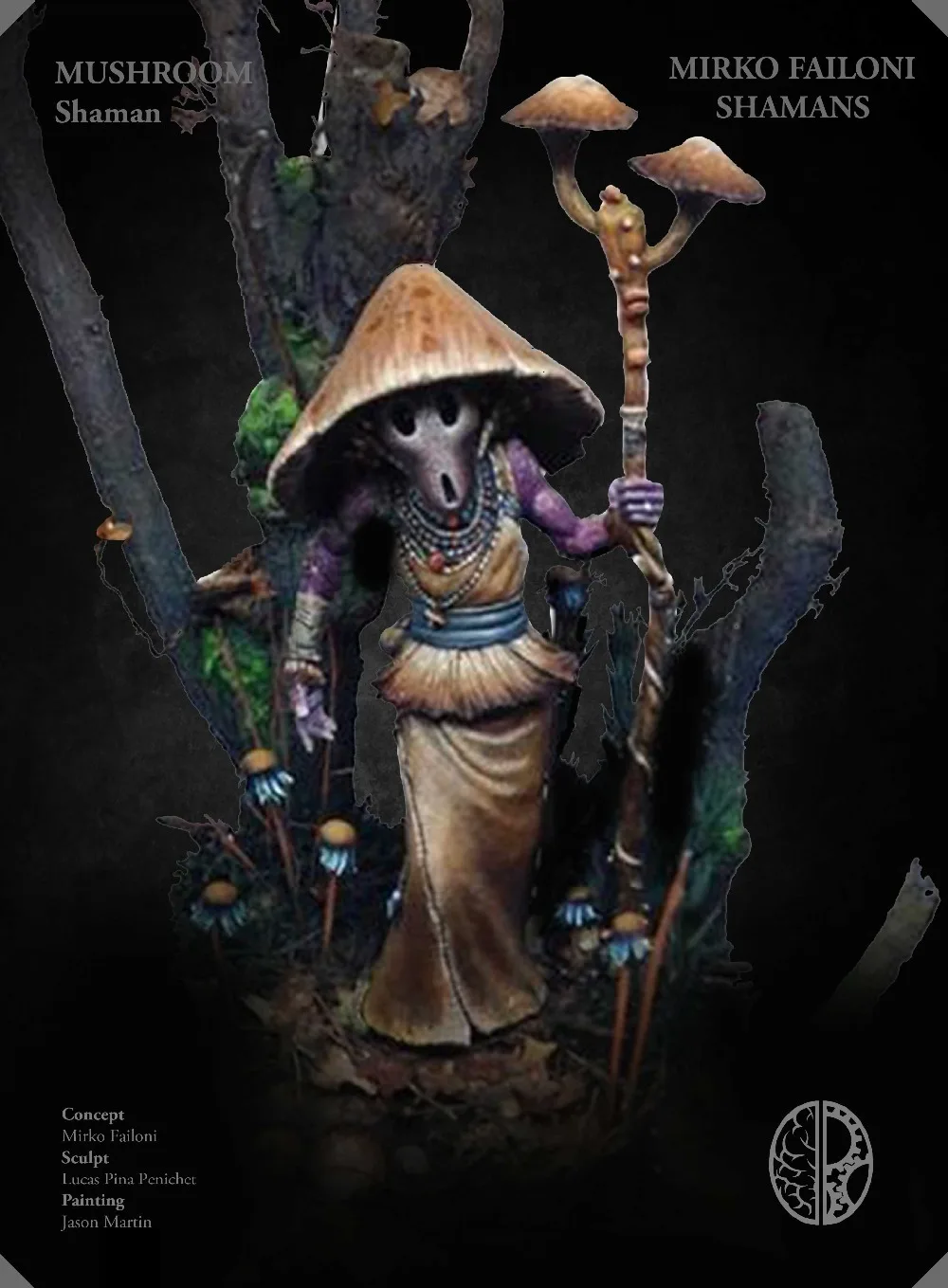 [Loong Way Miniatures] модели Kimera гриб шаман 54 мм Смола миниатюрная|miniature resin|miniature modelminiature