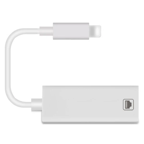 Сетевой Кабель-адаптер 100 Мбит/с для Lightning/RJ45 Ethernet LAN проводной путешествий за