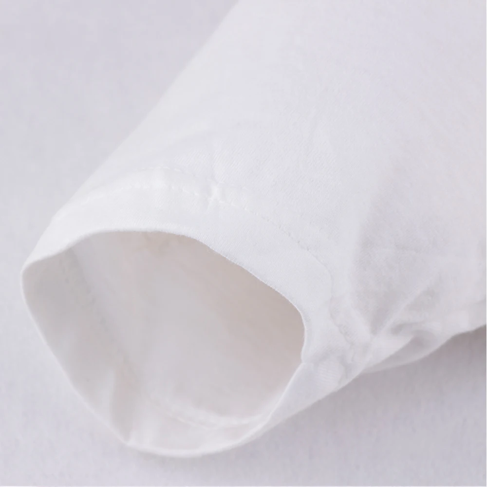 Футболка для мальчиков детская одежда хипстерские хлопковые базовые белые