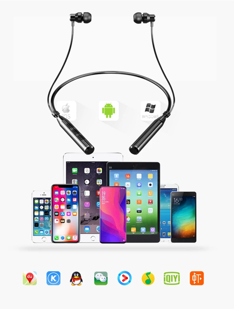 M3 Спорт Bluetooth наушники Шейным Беспроводной гарнитура Наушники Hi Fi вкладыши для