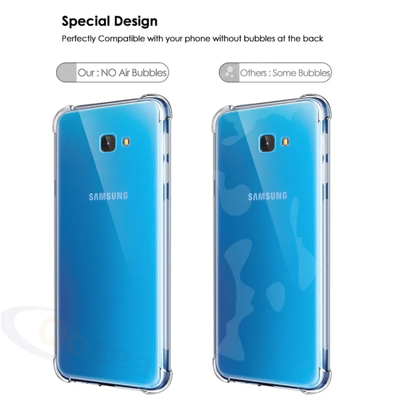 Qosea для samsung Galaxy J4 Plus чехол тонкий Тонкий прозрачный Силиконовый ТПУ