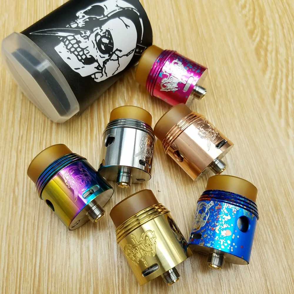 CYAN Rapture RDA распылитель с широким наконечником 24 мм перестраиваемый испаритель бак