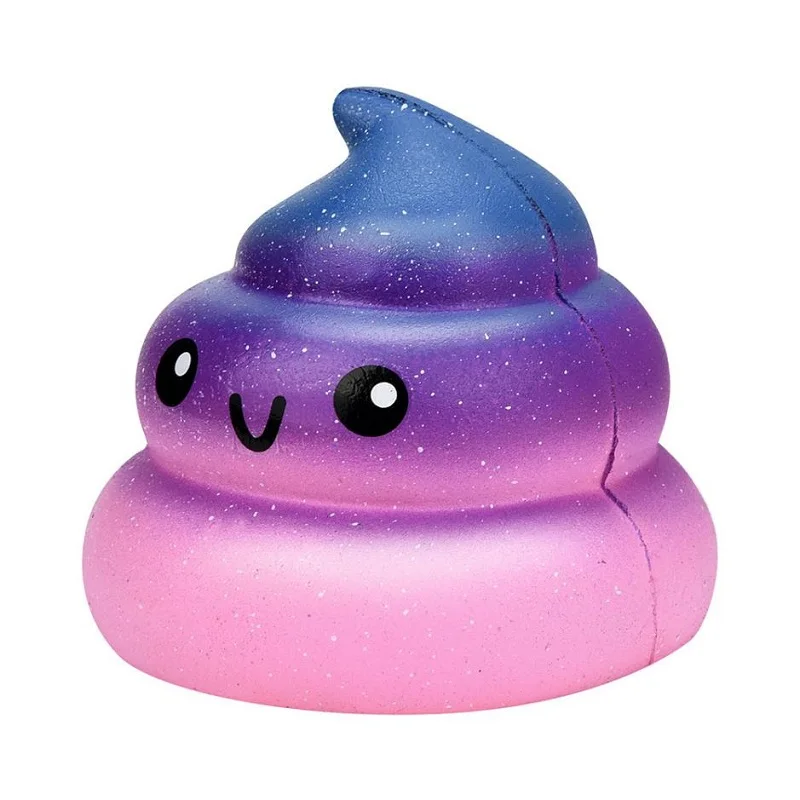 Изысканный Забавный Galaxy Poo мягкий ароматизированный мягкий сжимающий игрушки антистресс смешной Шарм медленно поднимающийся PU Снятие Стресса Игрушка 7*7*6 см