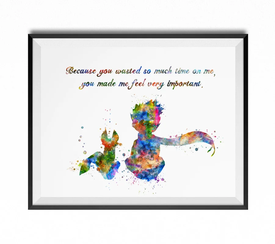 Художественная печать в стиле лисы и Маленького принца Настенный декор для