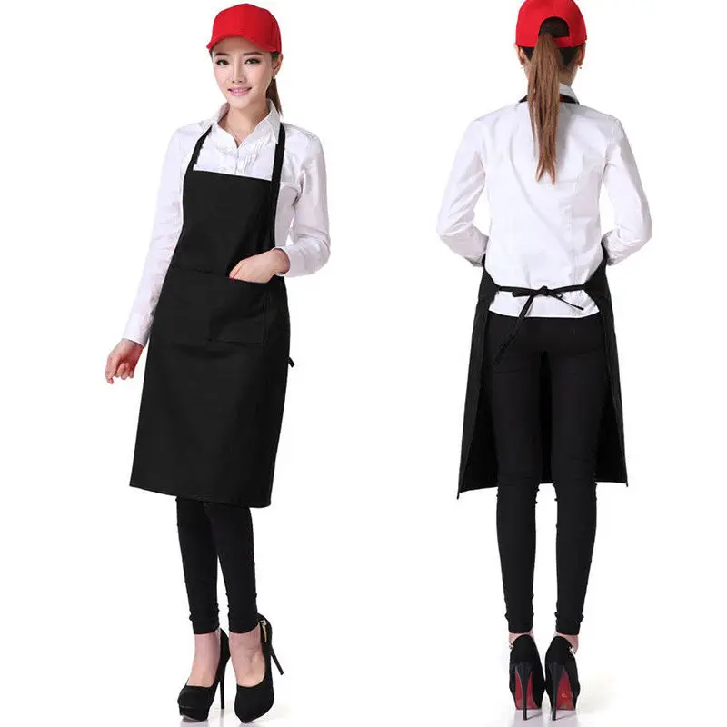 practical Fashion Ladies and Men's Polyester High Quality Durable Reusable Kitchen Apron Baking Cooking Restaurant | Дом и сад